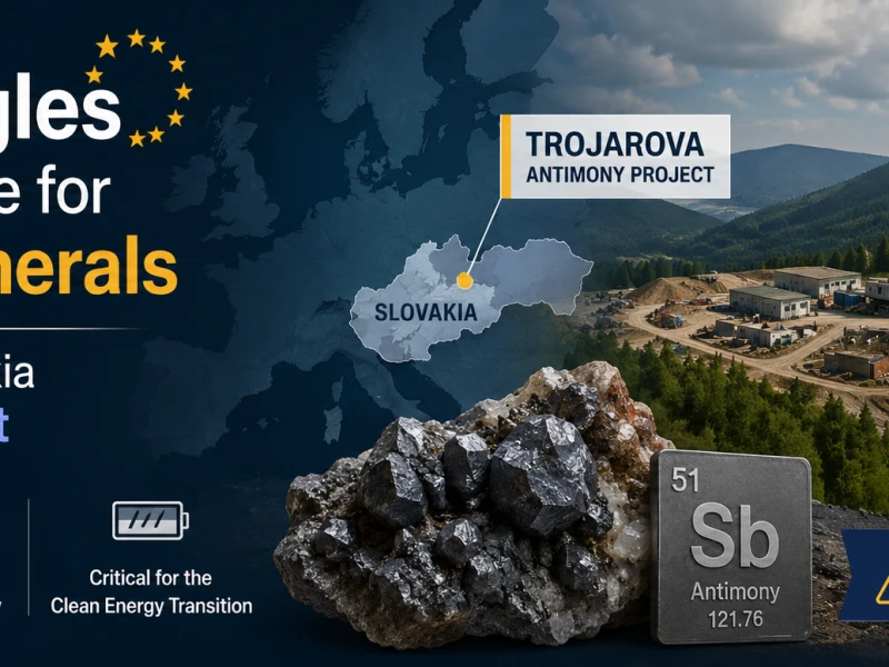 Europe Faces Growing Pressure in the Global Critical Minerals Race as Slovakia Antimony Project Gains Attention