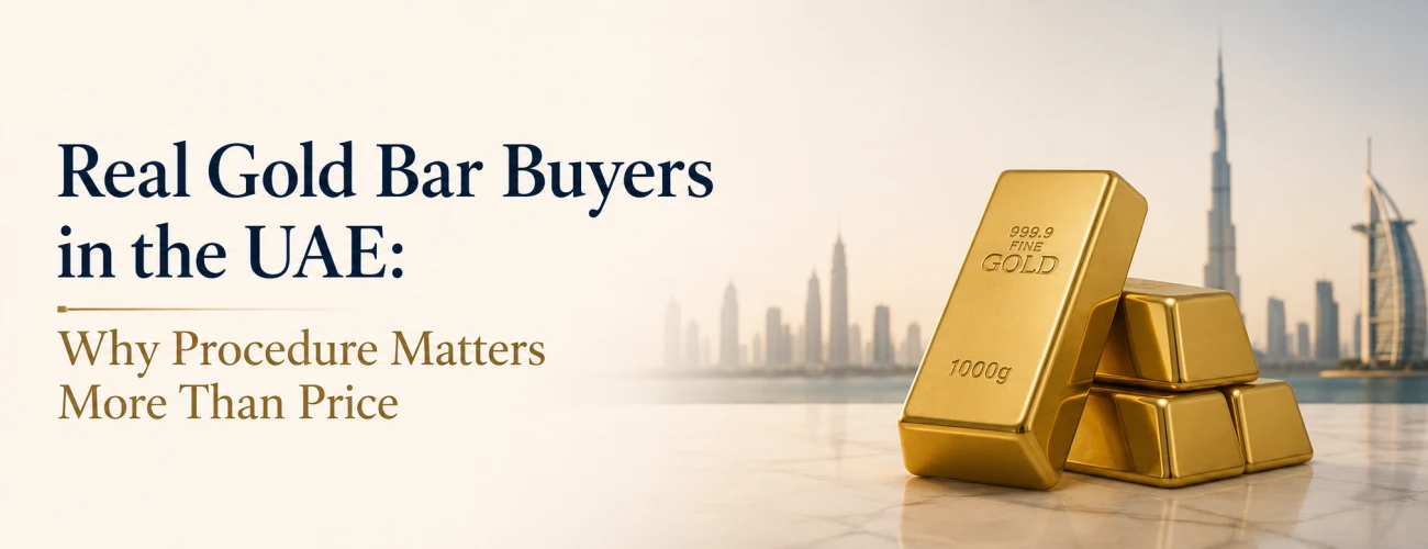 Real Gold Bar Buyers in the UAE: Why Procedure Matters More Than Price
